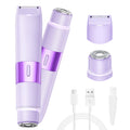 Dual-Head Facial & Body Hair Trimmer (Purple)