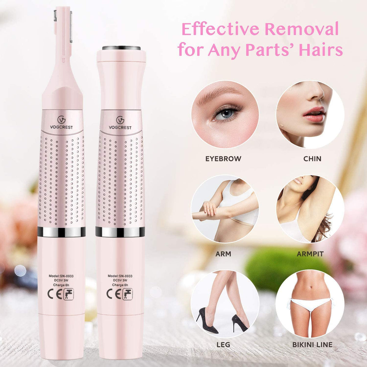 Women's Eyebrow Trimmer & Facial Hair Remover