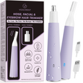 Nose Hair & Eyebrow Trimmer for Women (Purple)