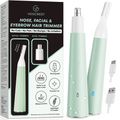 Nose Hair & Eyebrow Trimmer for Women (Green)